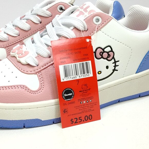 Hello Kitty Casual Court Sneaker By Sanrio Women Size US 7 Fits True To Size NWT - Picture 9 of 11
